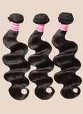Back-to-School Body Wave 3-Piece Bundle Deal w/ Closure (14", 16", 18" + 14" Closure)