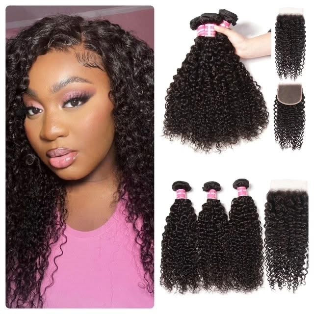 Back-to-School Deep Wave 3-Piece Bundle Deal w/ Closure (14", 16", 18" + 14" Closure)